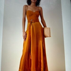 AMUR Tempest Silk Maxi Dress